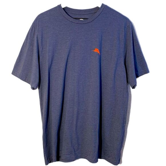 TOMMY BAHAMA The Local Watering Hole Graphic T-Shirt Men’s Blue Large Crew Neck. - Picture 3 of 7